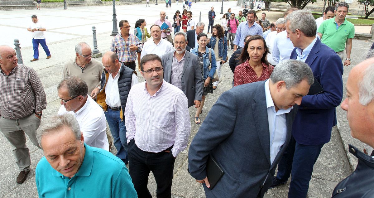 Protesta do PP na Deputación polo modelo de repartición dos fondos do goberno PSdeG-BNG