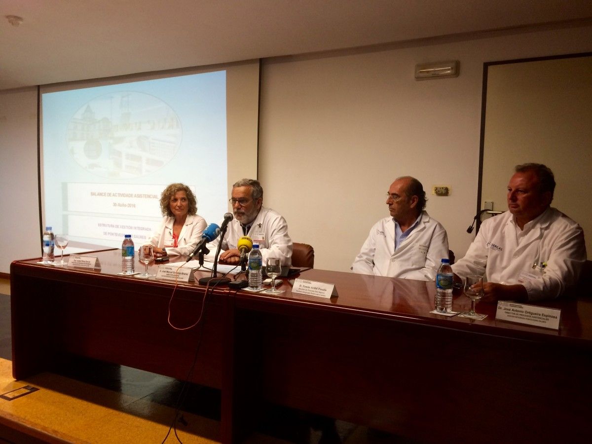 Balance das  cifras de actividade asistencial do primeiro semestre de 2016 en Pontevedra e O Salnés