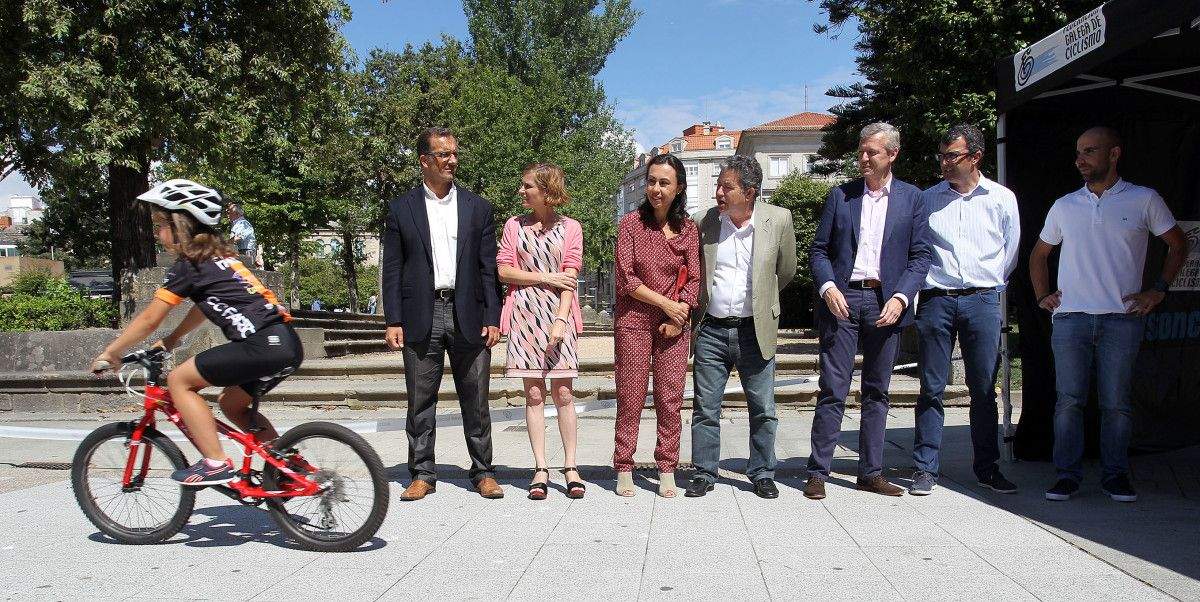 Gincana promocional de La Vuelta na Alameda de Pontevedra