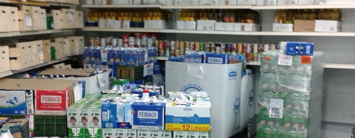 Almacén do Banco de Alimentos na rúa Faustino Santalices de Pontevedra