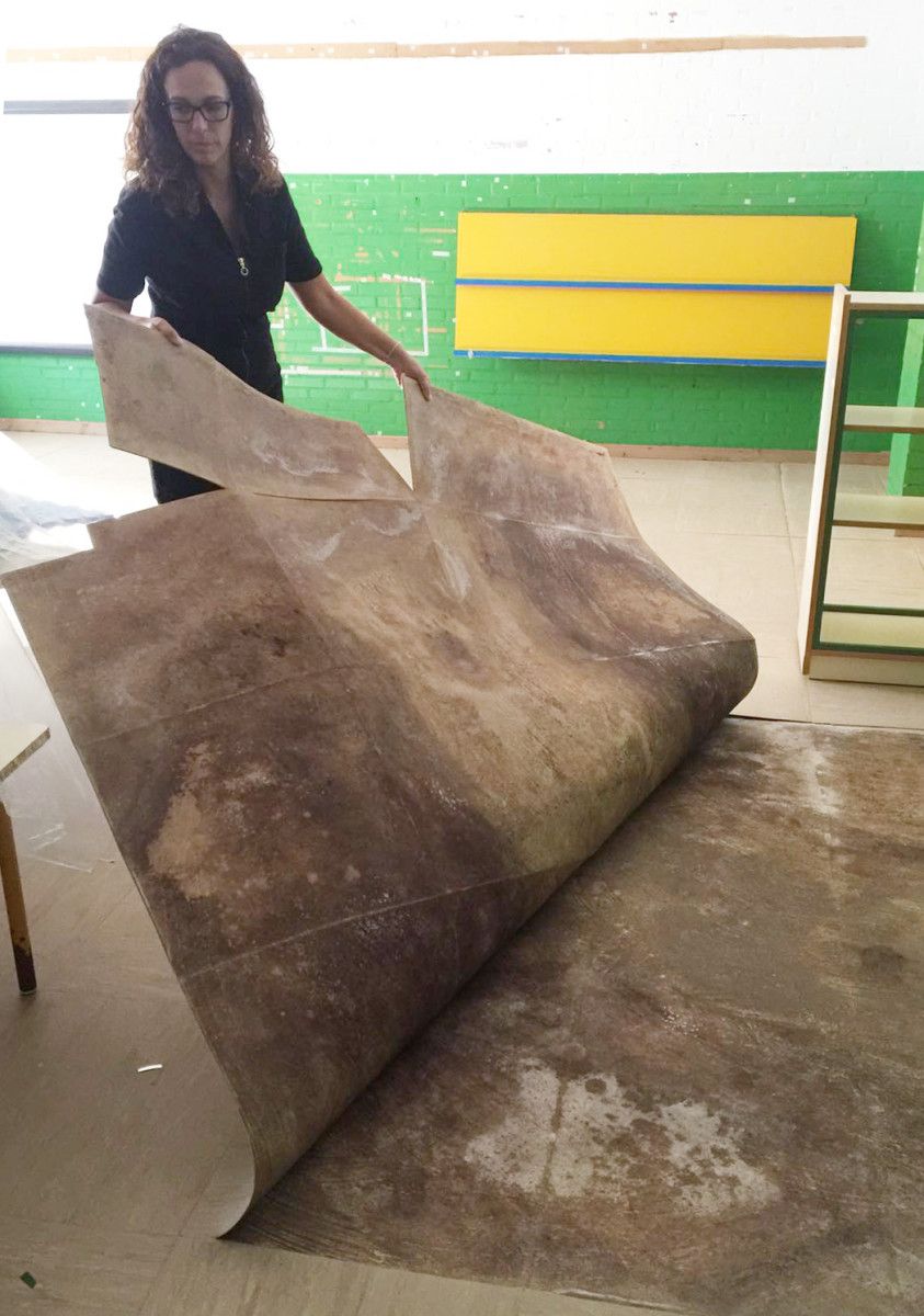 Planchas que se van substituir no CEIP Portonovo