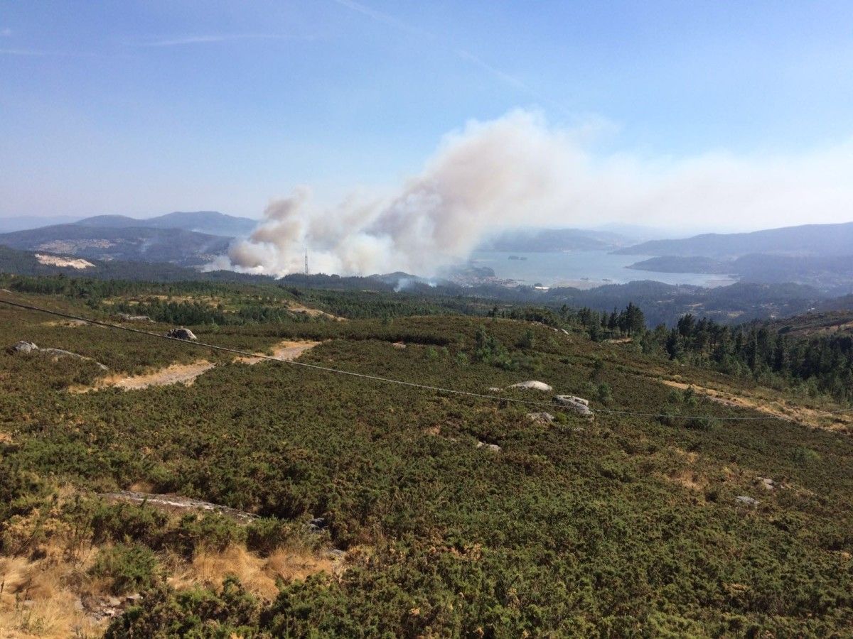 Incendio en O Rañadoiro e Acevedo na parroquia de Ponte Sampaio Incendio en O Rañadoiro e Acevedo na parroquia de Ponte Sampaio