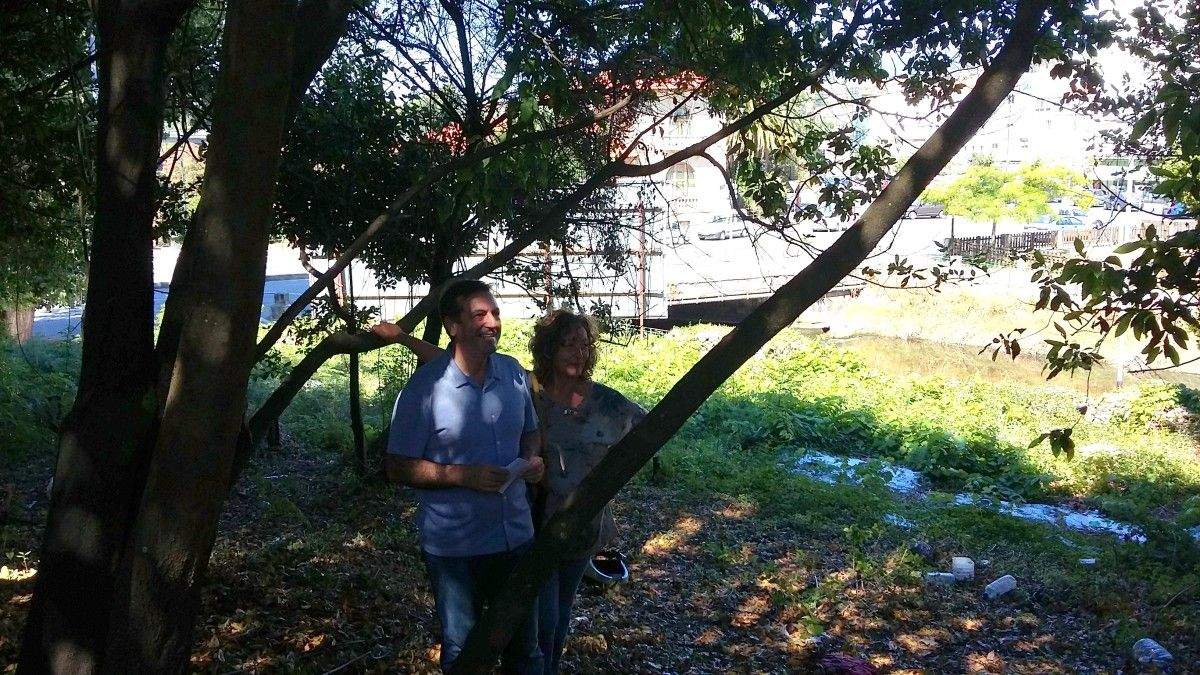Visita de Luis Bará e Carmen Fouces ao Monte do Taco