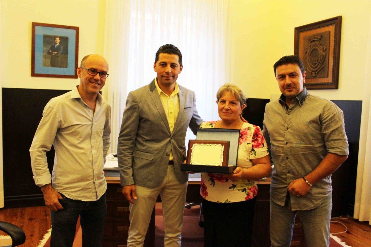 Entrega del primer premio del segundo concurso Caldelas Tapas