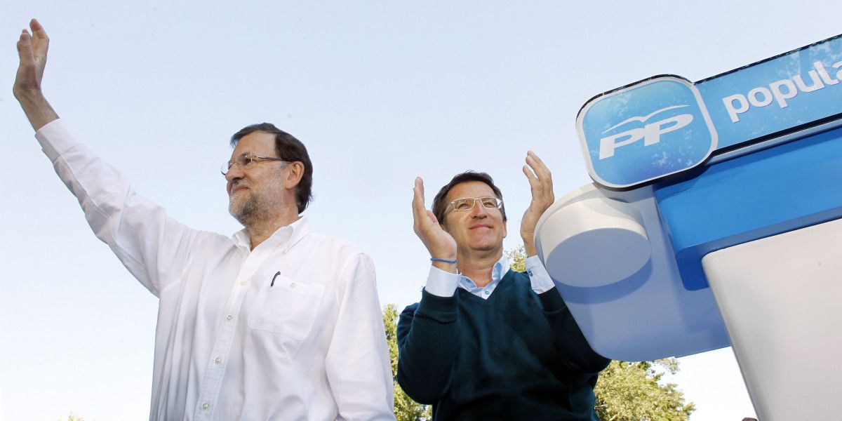 Mariano Rajoy e Alberto Núñez Feijóo