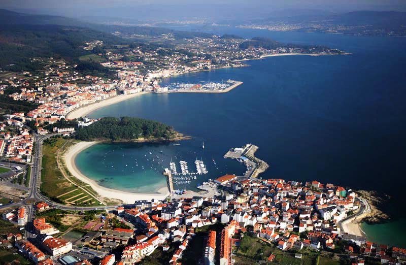 Vista aérea de Sanxenxo