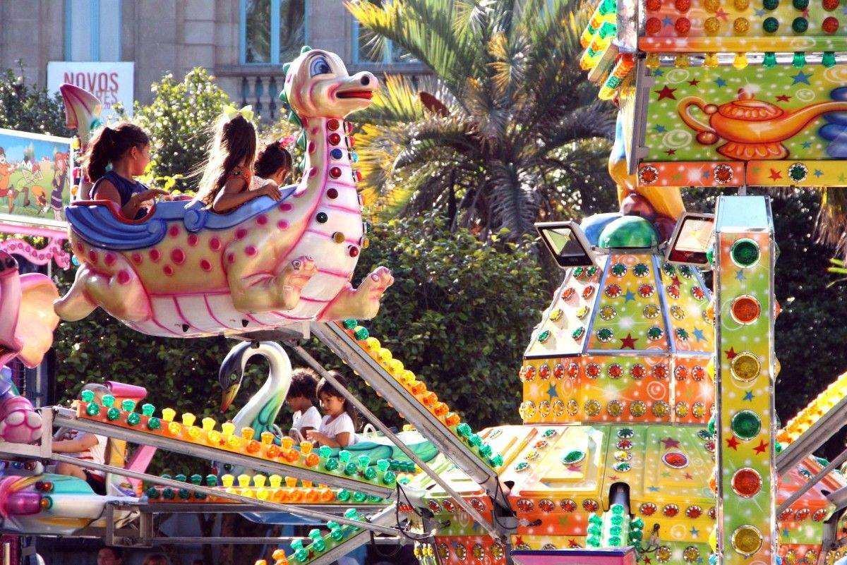 Día del Niño en las atracciones de las fiestas de la Peregrina / Foto de archivo