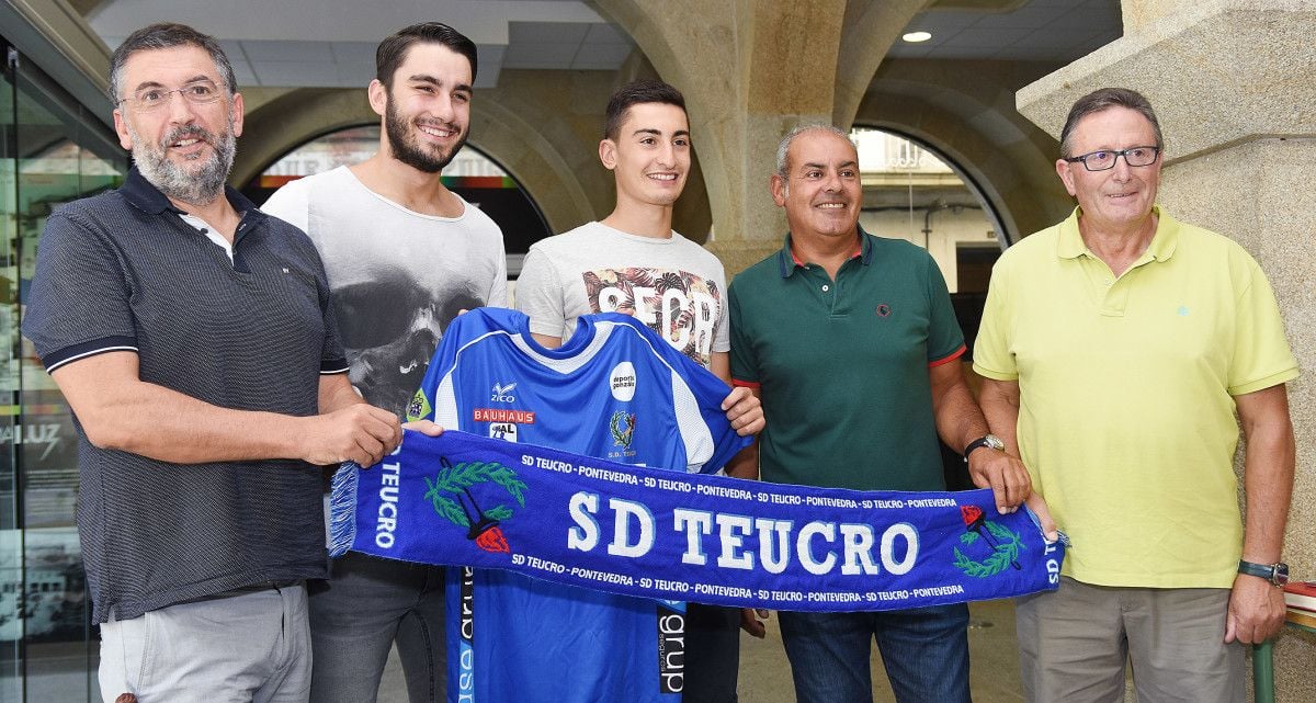 Presentación de Saúl Campo y Ángel Iglesias como jugadores del Teucro