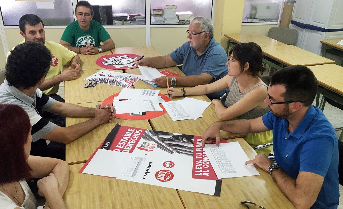 Reunión entre candidatos do PSdeG-PSOE e a executiva de UGT