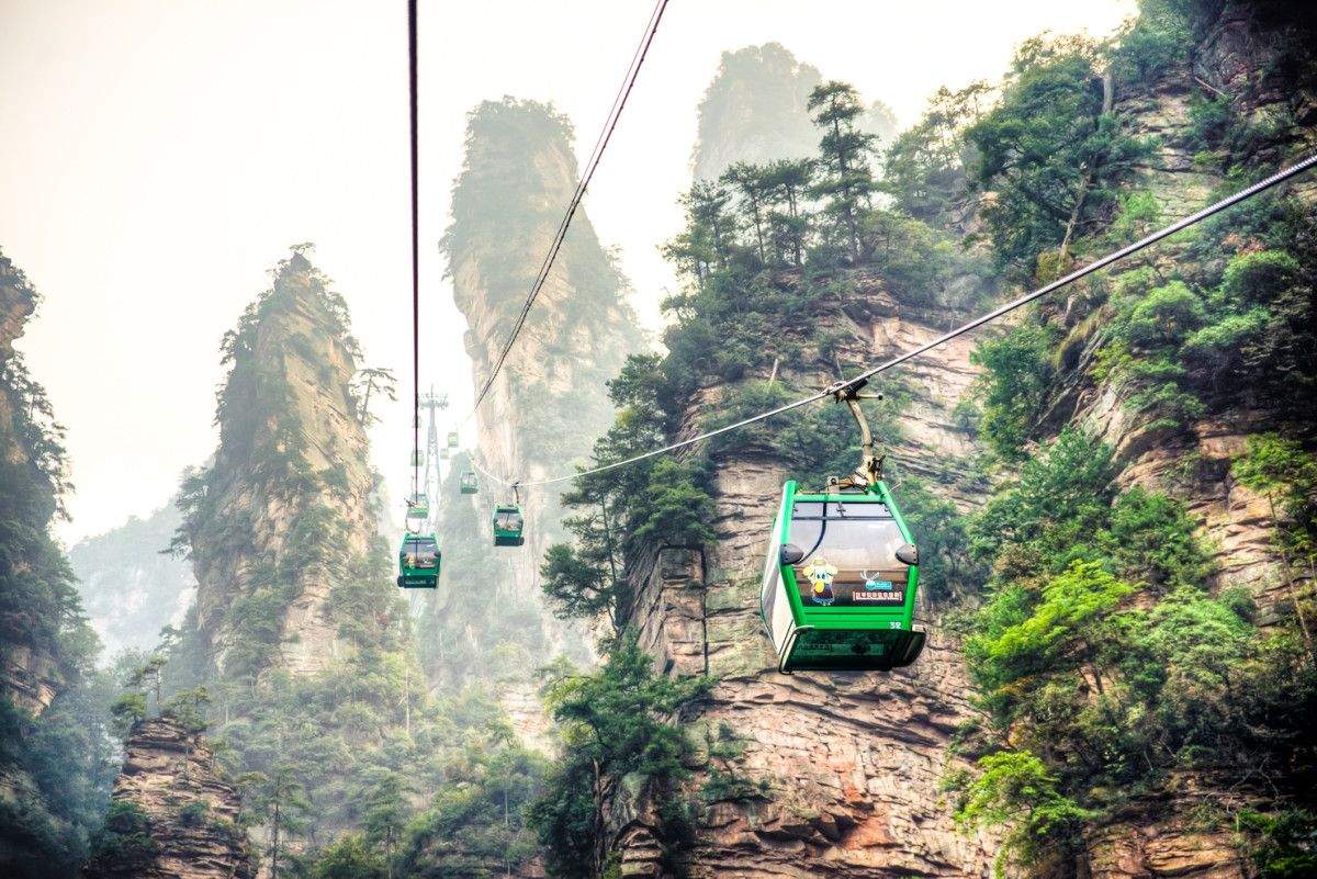 Montañas de Zhangjiajie, en la región china de Hunan