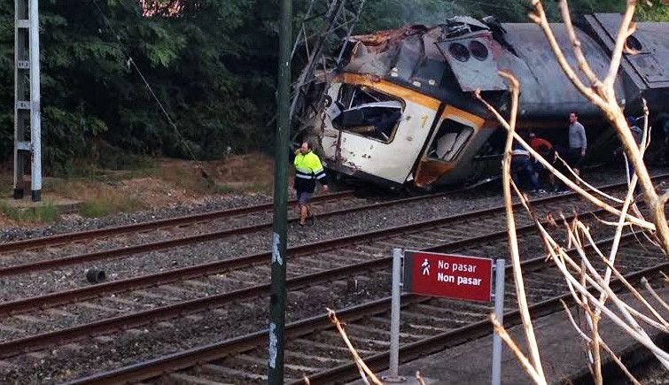 Accidente ferroviario no Porriño