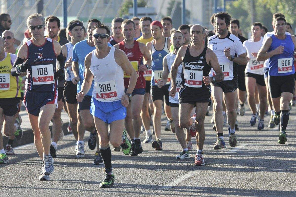 Atletas na disputa da Media MAratón