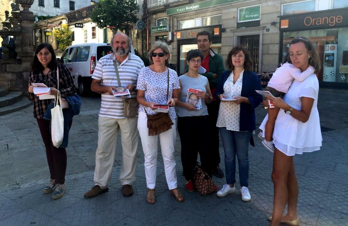 Reparto de propaganda electoral do PSdeG-PSOE en Pontevedra