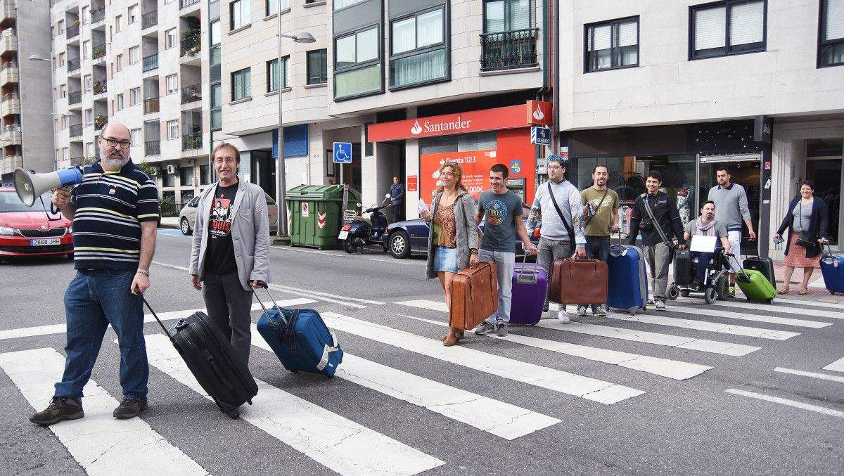 En Marea escenifica a emigración da mocidade para buscar emprego