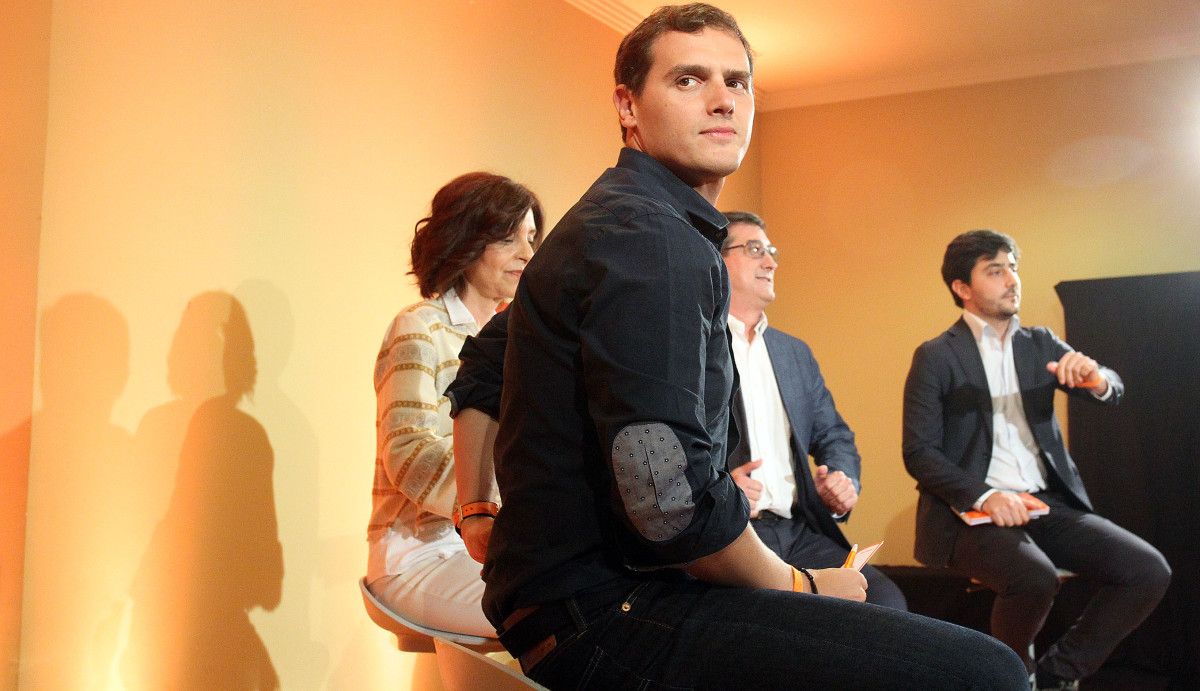 Acto electoral da campaña do 25-S con Albert Rivera en Pontevedra