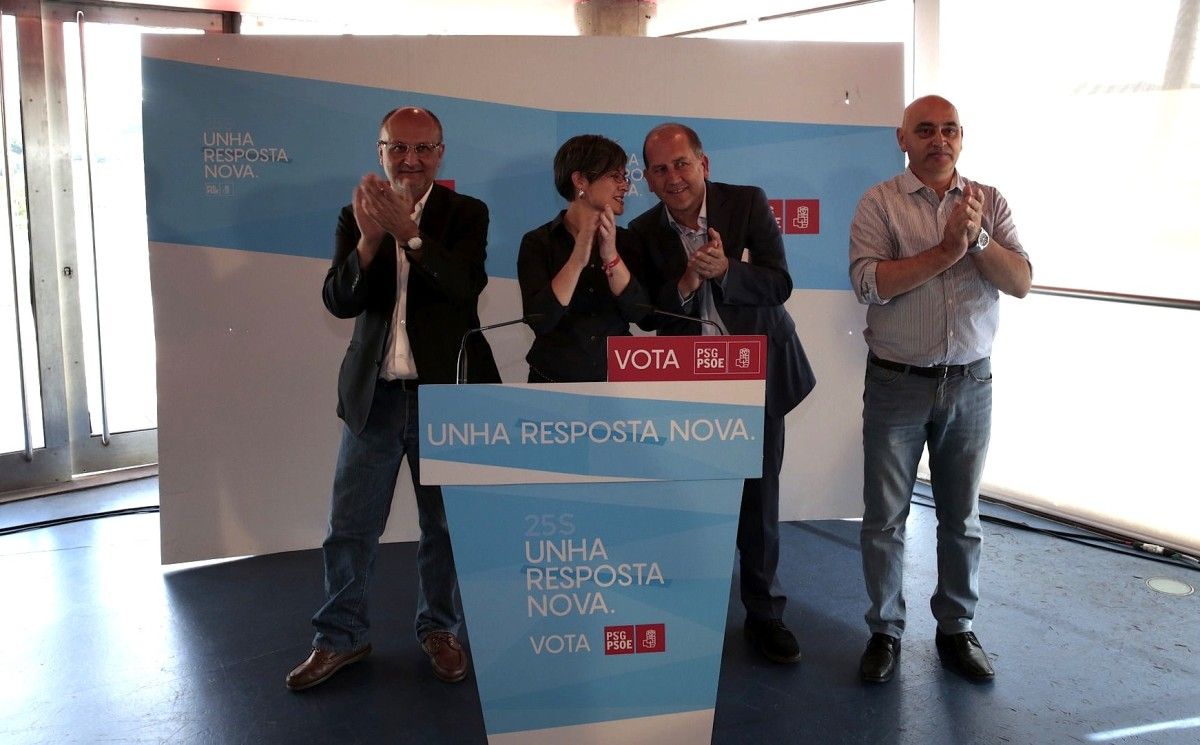 Acto do Partido Socialista no Pazo da Cultura de Pontevedra