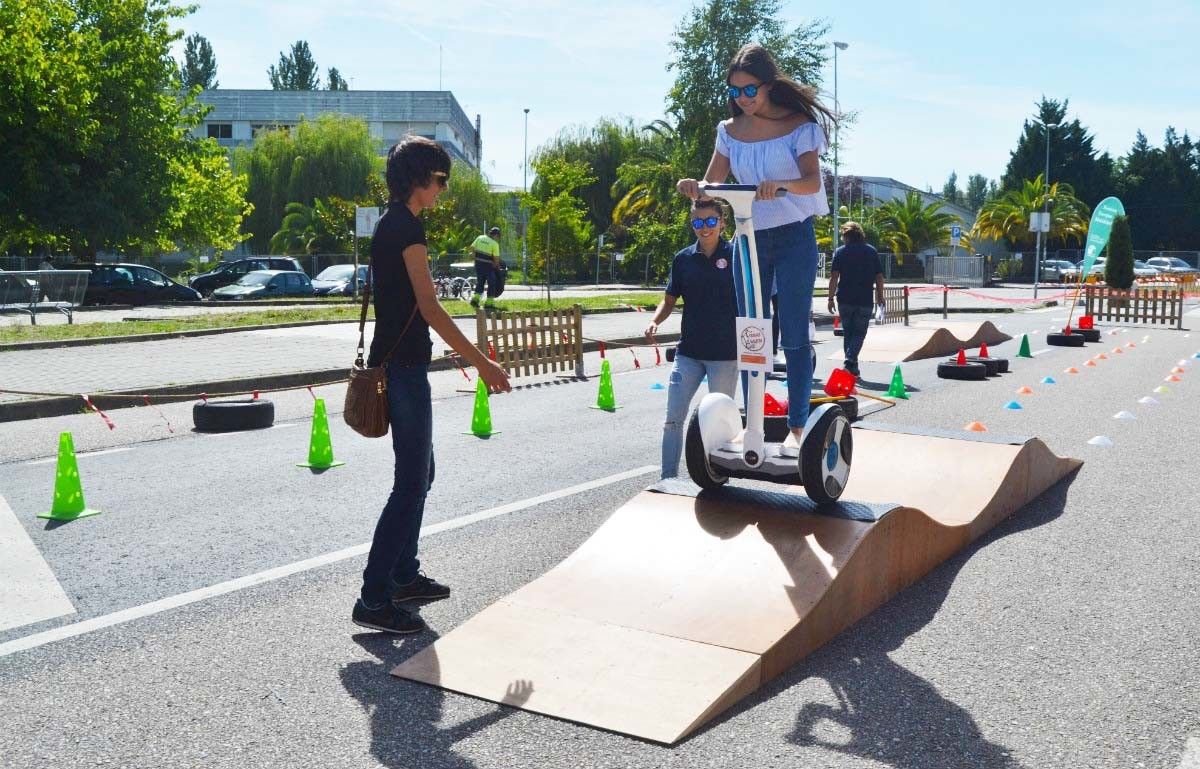 Proba de ninebots no Campus