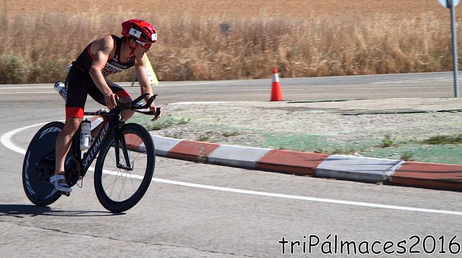Pablo Dapena, durante el Triatlón Pálmaces