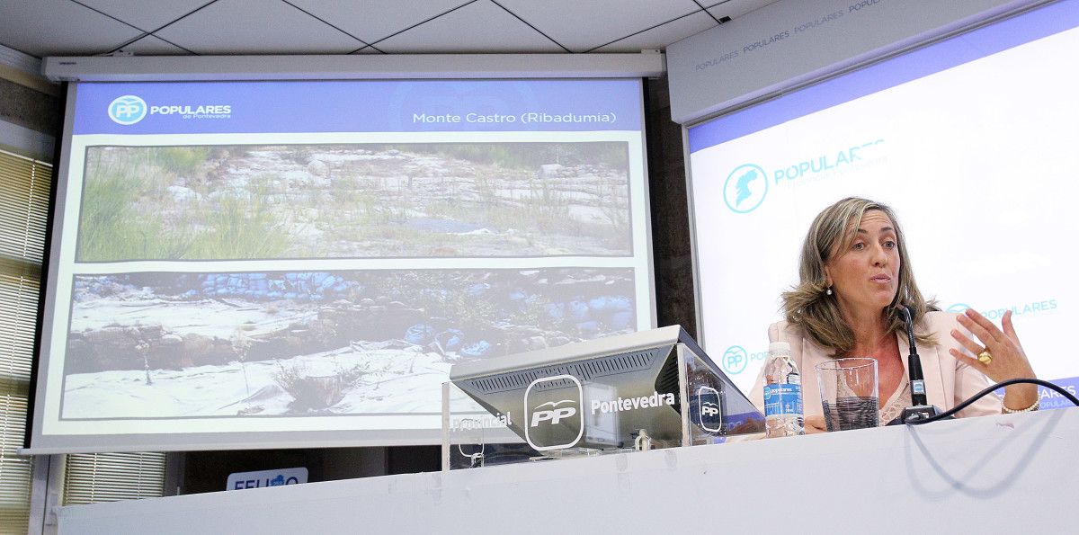 Salomé Peña en rueda de prensa