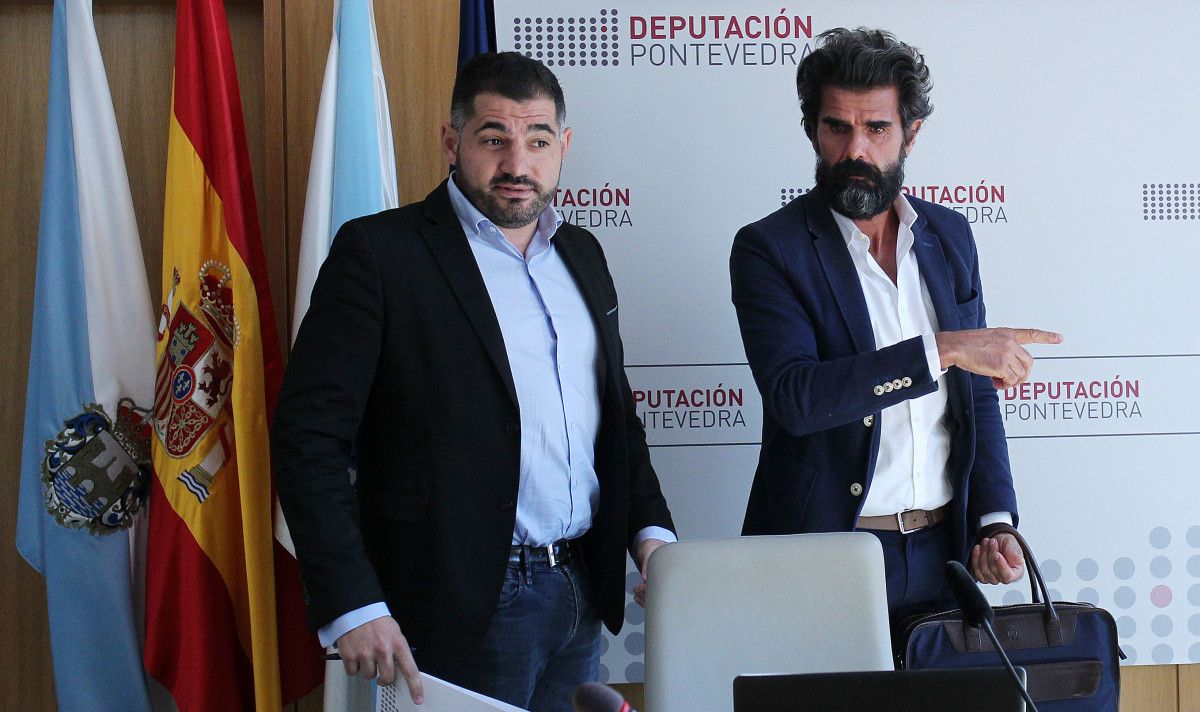 El arquitecto Jesús Fole y el diputado de Movilidad, Uxío Benítez