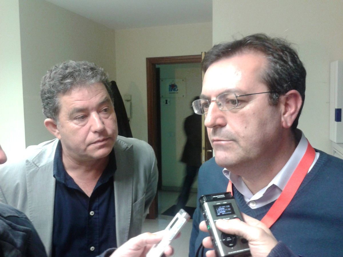 O candidato do BNG, Luis Bará co alcalde de Pontevedra, Miguel Anxo Fernández Lores O candidato do BNG, Luis Bará co alcalde de Pontevedra, Miguel Anxo Fernández Lores