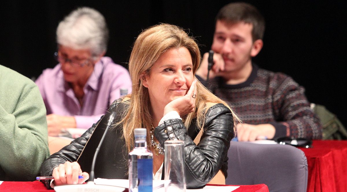 María Rey, portavoz de Ciudadanos, en el pleno municipal