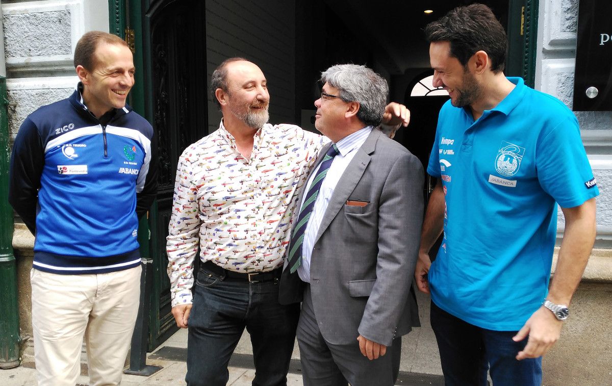 Quique Domínguez, Carlos García-Alén, Santiago Picallo e Jabato