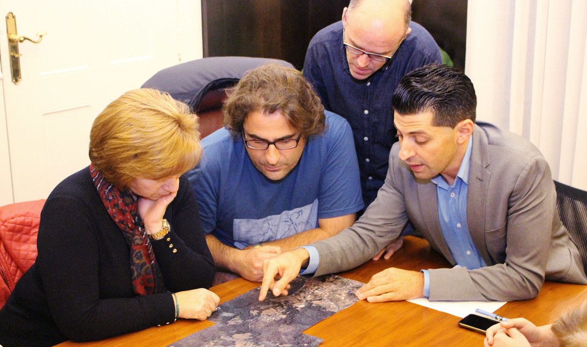 Encontro entre a Plataforma que pide a reforma da PO-234 e representantes do goberno local de Ponte Caldelas