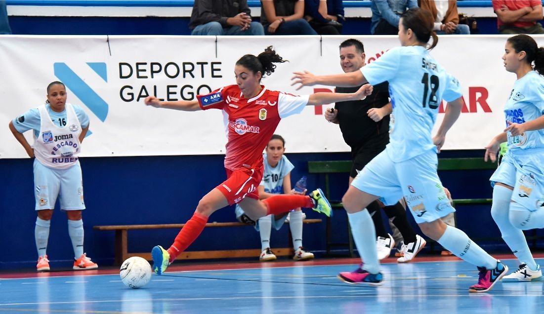 Partido entre Poio Pescamar e Burela na Seca