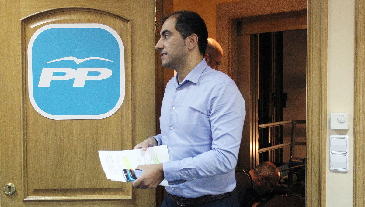 Ángel Moldes, voceiro do grupo municipal en Poio e do provincial do Partido Popular