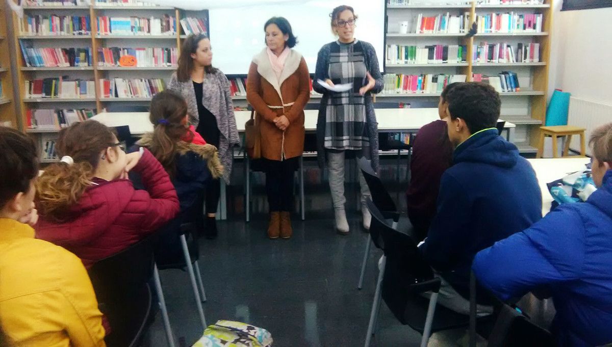 Sesión sobre violencia de xénero no IES Sanxenxo