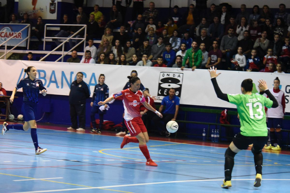 Partido entre Poio Pescamar e Atlético Navalcarnero na Seca