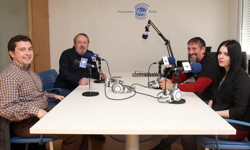 Afeccionados do Pontevedra CF, en "La trastienda"