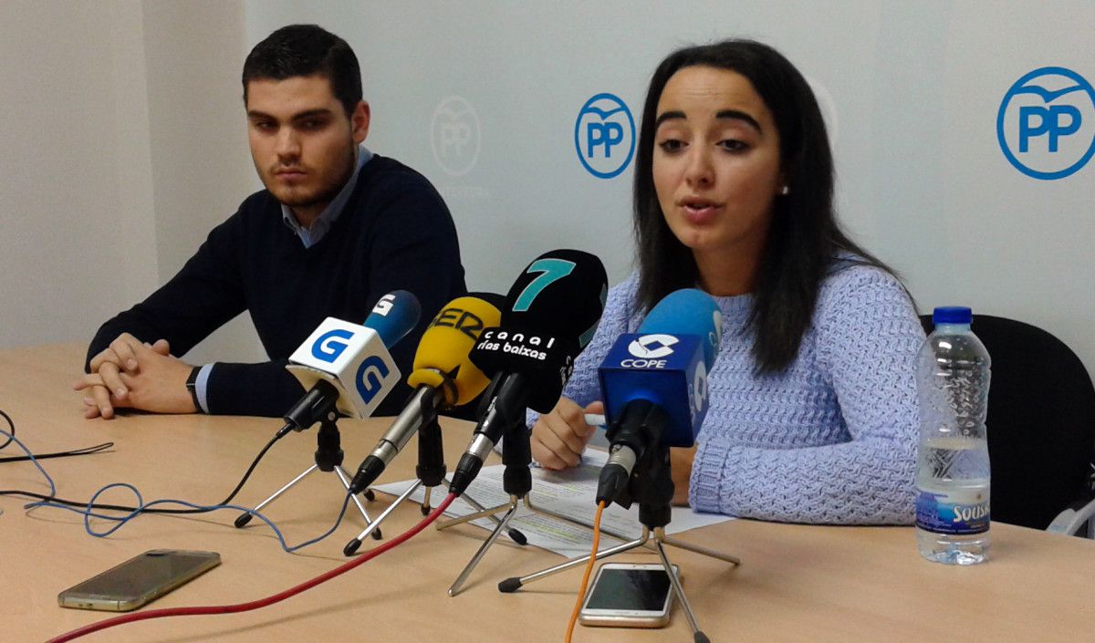 Seila Varela e Alejandro Virgós, de Novas Xeracións do PP