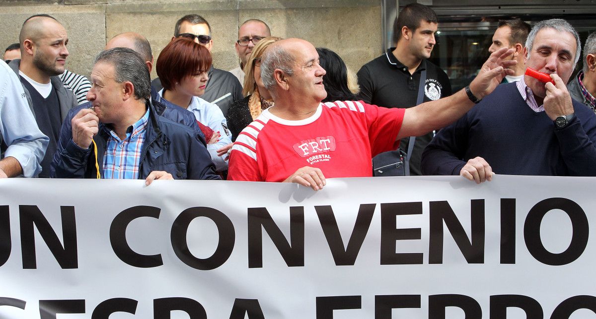 Concentración de personal de CESPA