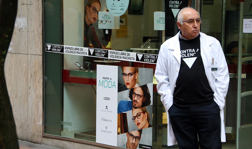 Participante en la campaña Pontevedra en negro