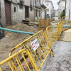 Obras na rúa San Martiño