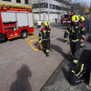 Simulacro de incendios en el edificio de la Xunta en Pontevedra