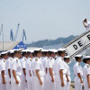 Llegada del buque Juan Sebastián Elcano a la Escuela Naval de Marín