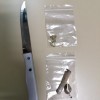 Marihuana, hachís y un cuchillo que llevaba escondido en el tobillo un identificado por venta de hachís en la Rúa Nova