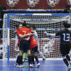 Partido entre España e Xapón de fútbol sala en Marín