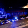 Incendio na zona da antiga fábrica de Pontesa, en Ponte Sampaio