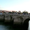 Concentración en defensa da sanidade pública na ponte medieval entre Ponte Sampaio e Soutomaior