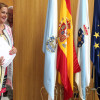 Carmela Silva na sinatura de dous convenios entre a Deputación e o Concello de Pontevedra