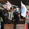 Protesta de trabajadores de Elnosa y el Parque de Maquinaria en el mitin del BNG