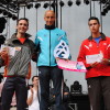 Rafael Fuentes, José Antonio Requejo y Hugo Loureiro, el podium masculino de la Pinga Pinga 2012