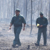 El Seprona investiga el incendio de Tenorio, en Cotobade