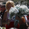 Traslado da carroza para a ofrenda floral á Virxe Peregrina
