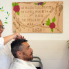 Rosario y Alberto, en la peluquería del módulo mixto de la prisión de A Lama