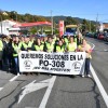 Manifestación en Raxó en recordo das vítimas da PO-308 